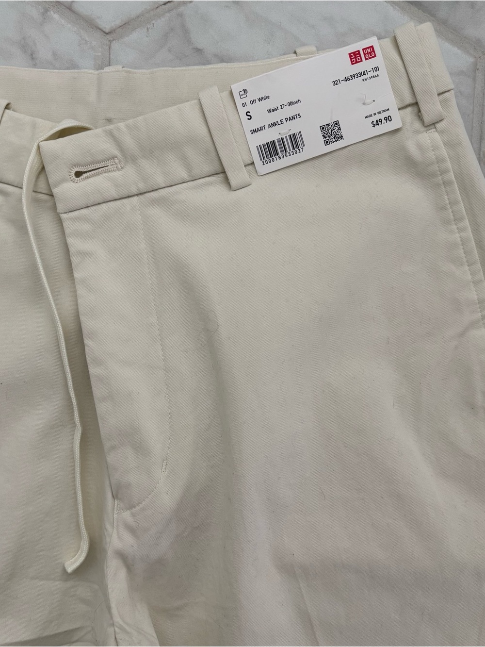 UNIQLO Off White Smart Ankle Pants